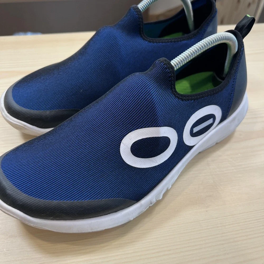 OOFOS OOmg Sport Slip-On Shoes Mens 11 Blue Recovery Walking Sneakers Athletic